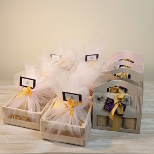 Luxury gift box with premium products.